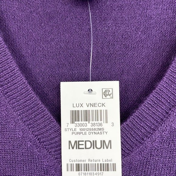 Karen Scott Purple Sweater Size: Medium - Picture 3 of 5